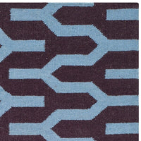 Safavieh Dhurries Dhu630B Purple / Blue Damask Area Rug