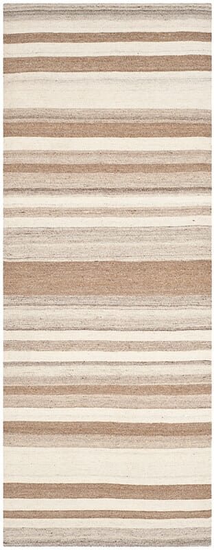 Safavieh Dhurries Dhu631A Natural / Camel Striped Area Rug