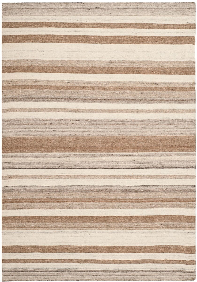 Safavieh Dhurries Dhu631A Natural / Camel Striped Area Rug