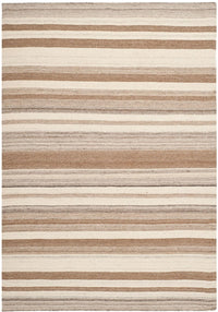 Safavieh Dhurries Dhu631A Natural / Camel Striped Area Rug