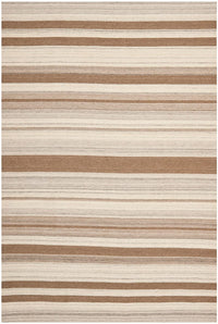 Safavieh Dhurries Dhu631A Natural / Camel Striped Area Rug