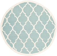 Safavieh Dhurries Dhu632C Light Blue / Ivory Geometric Area Rug