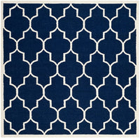 Safavieh Dhurries Dhu632D Navy / Ivory Geometric Area Rug