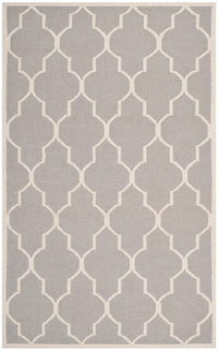 Safavieh Dhurries Dhu632G Dark Grey / Ivory Geometric Area Rug