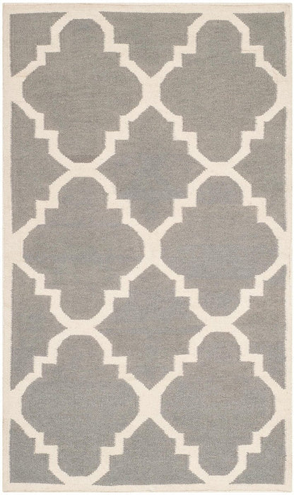 Safavieh Dhurries Dhu633B Grey / Ivory Geometric Area Rug