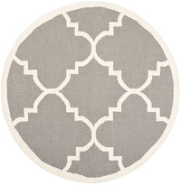 Safavieh Dhurries Dhu633B Grey / Ivory Geometric Area Rug