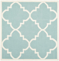 Safavieh Dhurries Dhu633C Light Blue / Ivory Geometric Area Rug