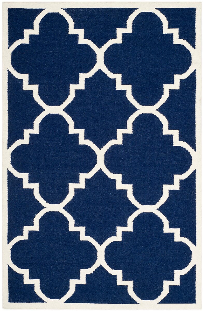 Safavieh Dhurries Dhu633D Navy / Ivory Geometric Area Rug