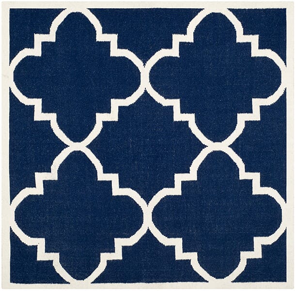 Safavieh Dhurries Dhu633D Navy / Ivory Geometric Area Rug