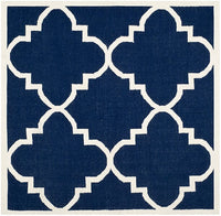 Safavieh Dhurries Dhu633D Navy / Ivory Geometric Area Rug