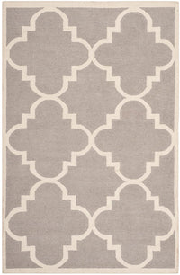 Safavieh Dhurries Dhu633G Dark Grey / Ivory Geometric Area Rug