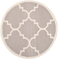 Safavieh Dhurries Dhu633G Dark Grey / Ivory Geometric Area Rug