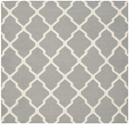 Safavieh Dhurries Dhu634B Grey / Ivory Geometric Area Rug