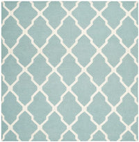 Safavieh Dhurries Dhu634C Light Blue / Ivory Geometric Area Rug