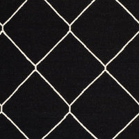 Safavieh Dhurries Dhu635A Black / Ivory Geometric Area Rug