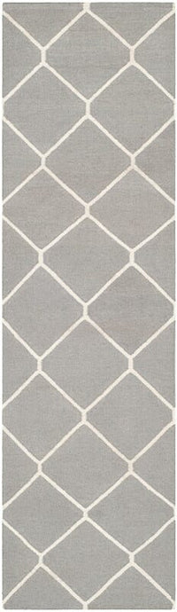 Safavieh Dhurries Dhu635B Grey / Ivory Geometric Area Rug