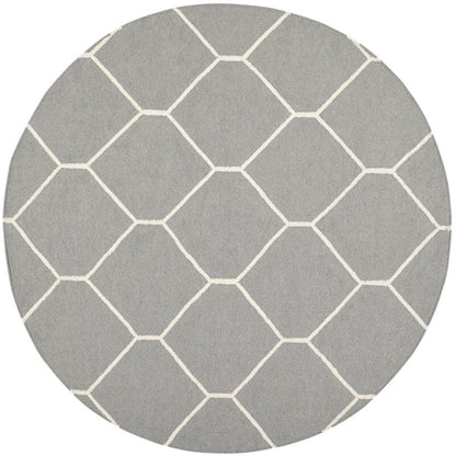 Safavieh Dhurries Dhu635B Grey / Ivory Geometric Area Rug