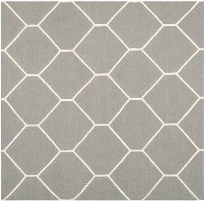 Safavieh Dhurries Dhu635B Grey / Ivory Geometric Area Rug