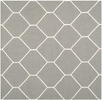 Safavieh Dhurries Dhu635B Grey / Ivory Geometric Area Rug