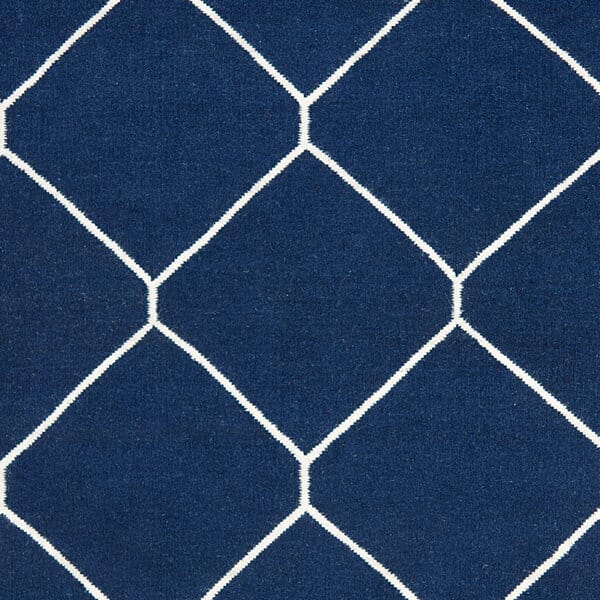 Safavieh Dhurries Dhu635D Navy / Ivory Geometric Area Rug