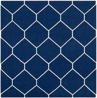 Safavieh Dhurries Dhu635D Navy / Ivory Geometric Area Rug