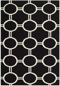 Safavieh Dhurries Dhu636A Black / Ivory Geometric Area Rug