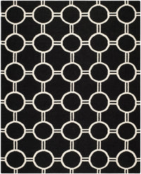 Safavieh Dhurries Dhu636A Black / Ivory Geometric Area Rug