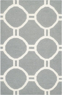 Safavieh Dhurries Dhu636B Grey / Ivory Geometric Area Rug