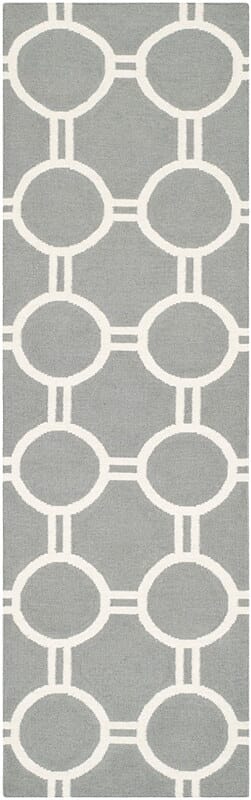 Safavieh Dhurries Dhu636B Grey / Ivory Geometric Area Rug