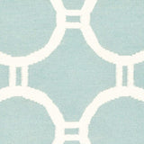 Safavieh Dhurries Dhu636C Light Blue / Ivory Rugs.