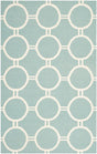 Safavieh Dhurries Dhu636C Light Blue / Ivory Rugs.