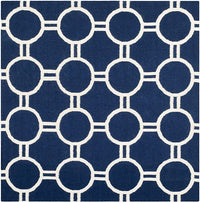 Safavieh Dhurries Dhu636D Navy / Ivory Geometric Area Rug