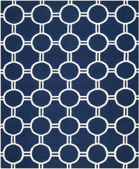 Safavieh Dhurries Dhu636D Navy / Ivory Geometric Area Rug