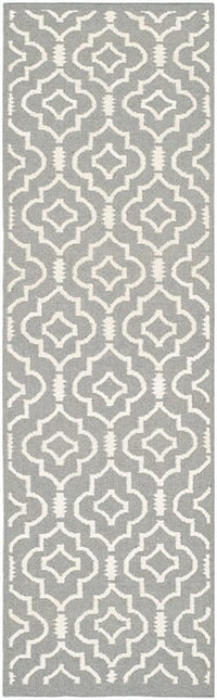 Safavieh Dhurries Dhu637B Grey / Ivory Geometric Area Rug