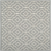 Safavieh Dhurries Dhu637B Grey / Ivory Geometric Area Rug