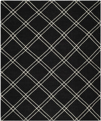 Safavieh Dhurries Dhu638A Black / Ivory Geometric Area Rug