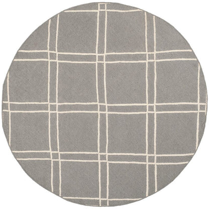 Safavieh Dhurries Dhu638B Grey / Ivory Geometric Area Rug