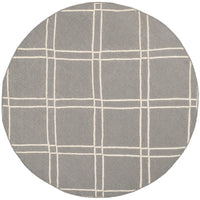 Safavieh Dhurries Dhu638B Grey / Ivory Geometric Area Rug