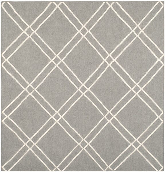 Safavieh Dhurries Dhu638B Grey / Ivory Geometric Area Rug