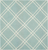 Safavieh Dhurries Dhu638C Light Blue / Ivory Geometric Area Rug