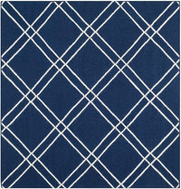 Safavieh Dhurries Dhu638D Navy / Ivory Geometric Area Rug