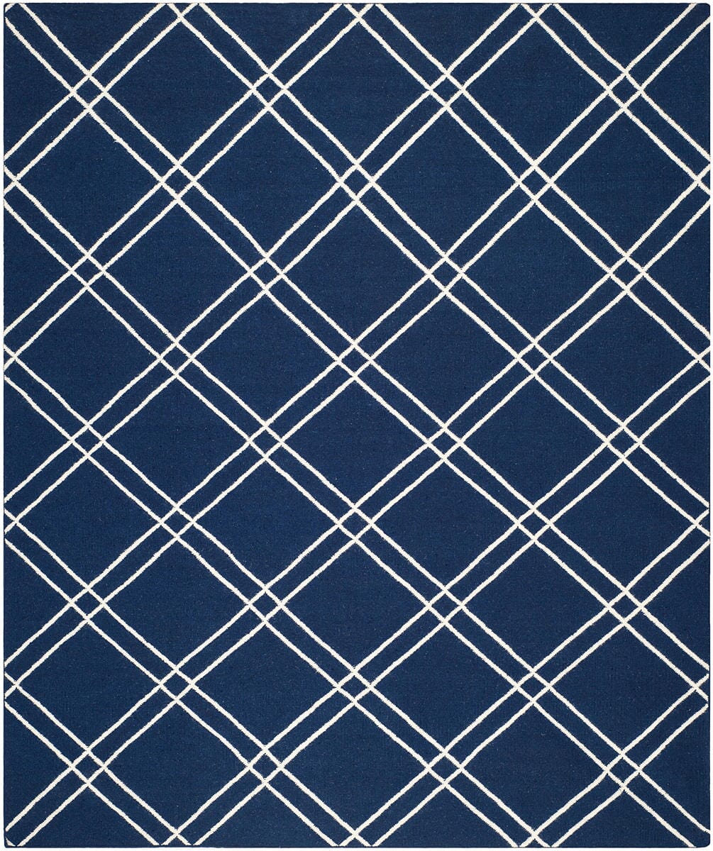 Safavieh Dhurries Dhu638D Navy / Ivory Geometric Area Rug