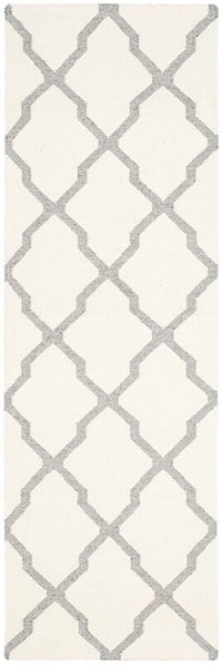 Safavieh Dhurries Dhu645A Ivory / Grey Geometric Area Rug