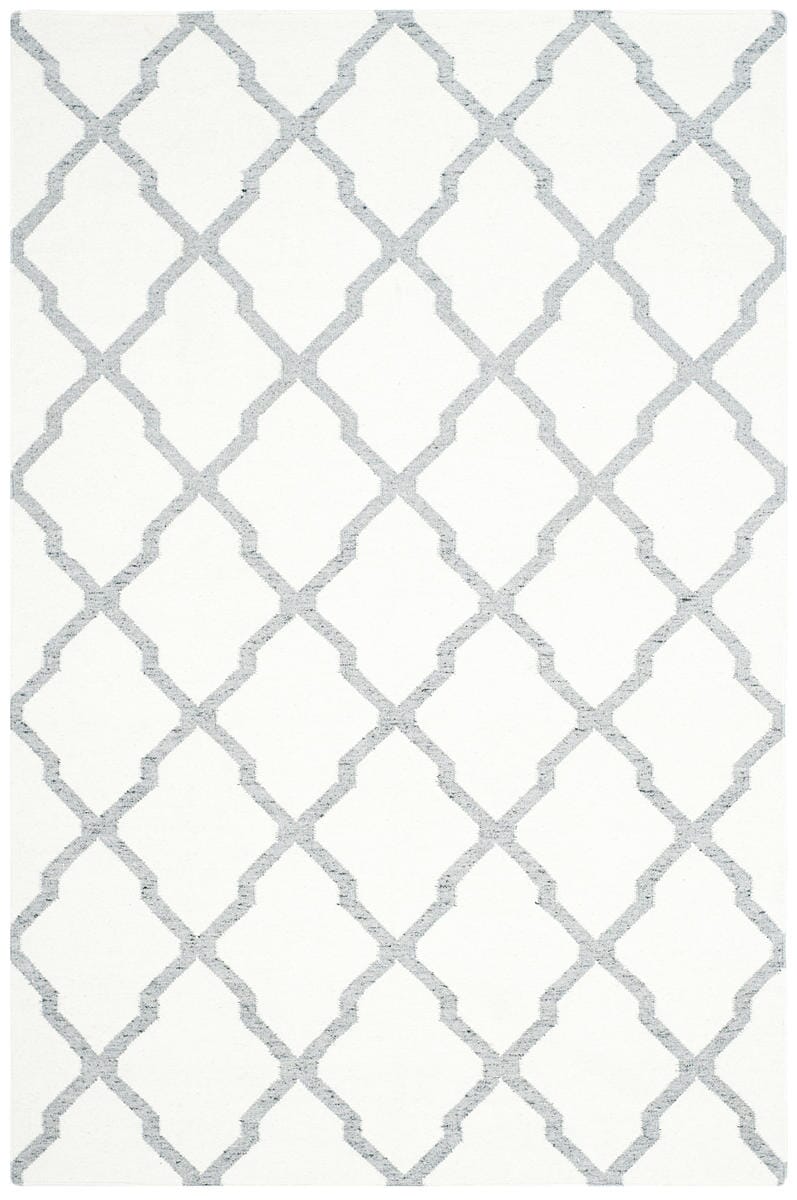 Safavieh Dhurries Dhu645A Ivory / Grey Geometric Area Rug