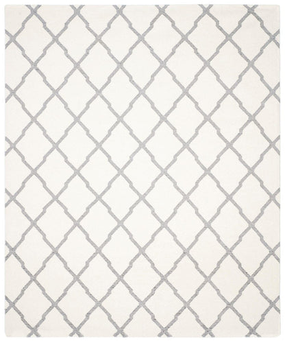 Safavieh Dhurries Dhu645A Ivory / Grey Geometric Area Rug