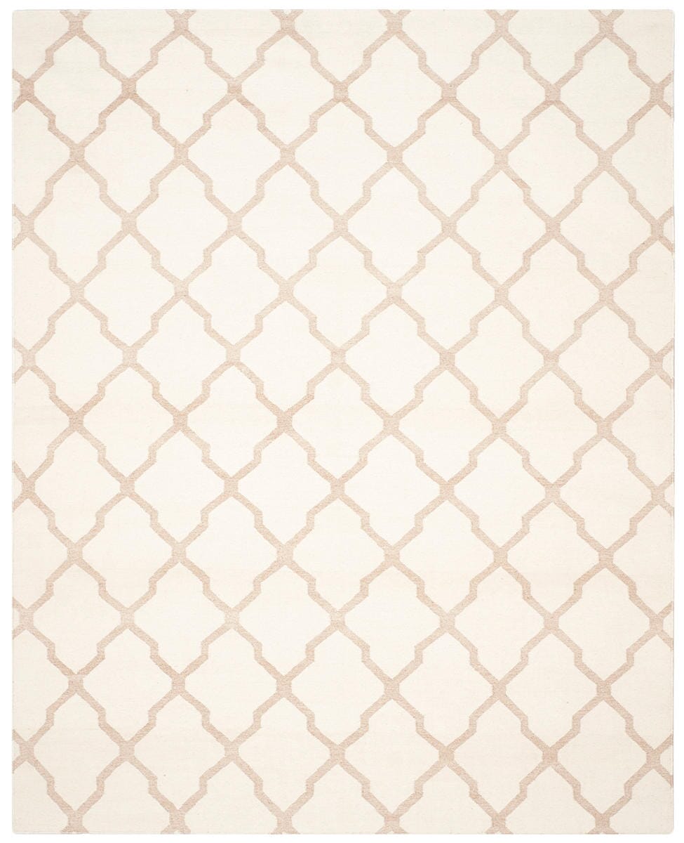 Safavieh Dhurries Dhu645C Ivory / Camel Geometric Area Rug