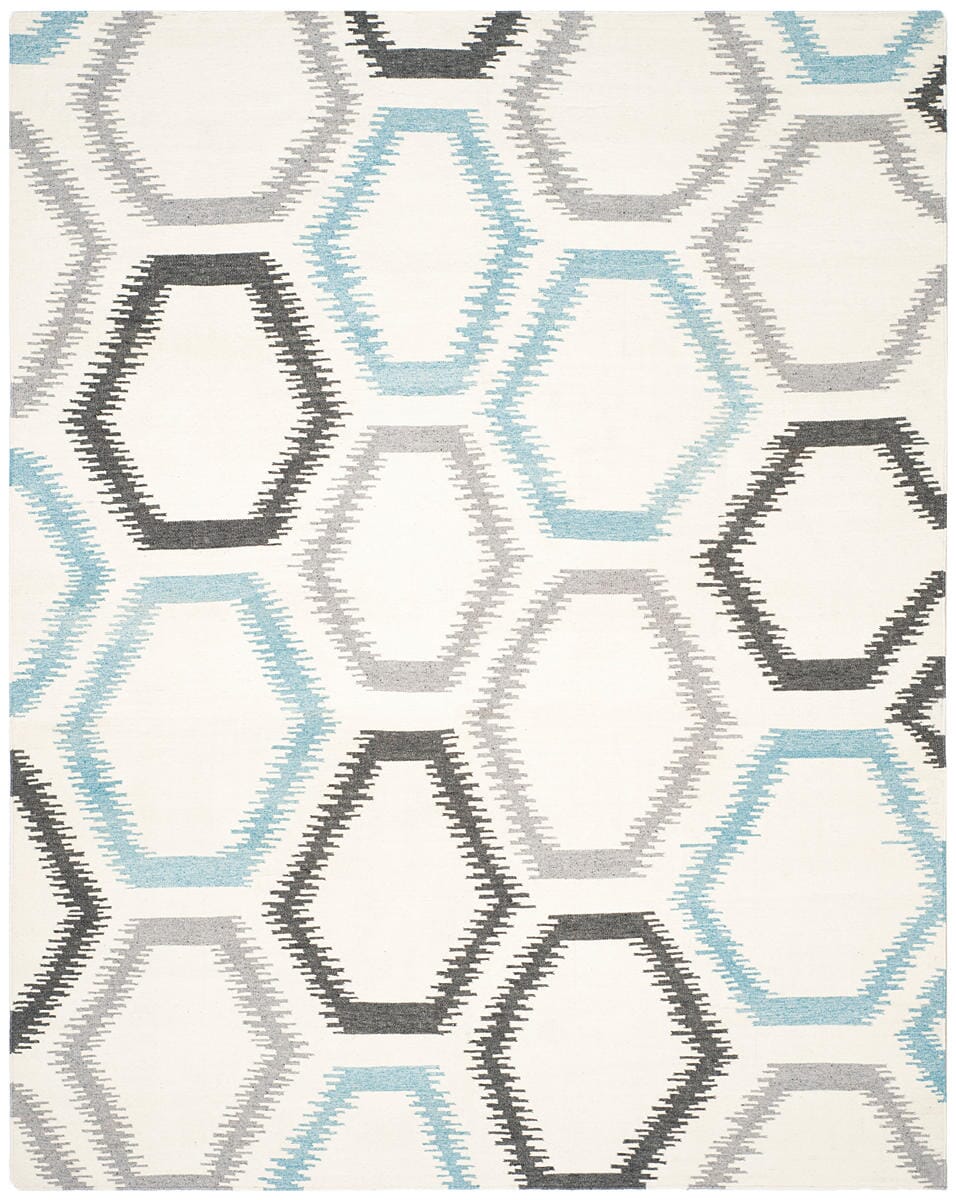 Safavieh Dhurries Dhu655A Ivory / Multi Geometric Area Rug