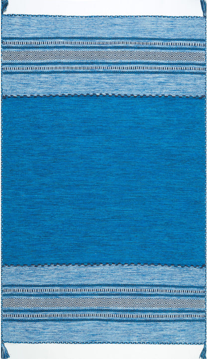 Nuloom Deetta Banded Nde2062A Blue Area Rug