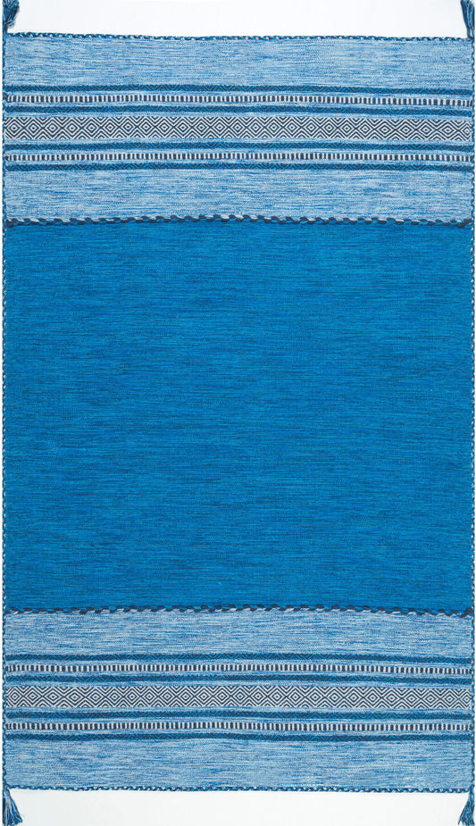 Nuloom Deetta Banded Nde2062A Blue Area Rug