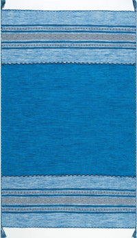 Nuloom Deetta Banded Nde2062A Blue Area Rug